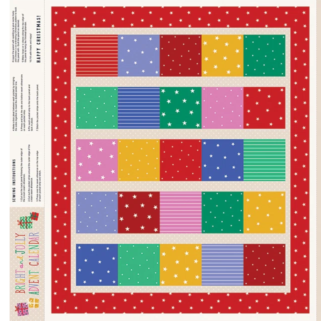 Jolly + Bright Advent Calendar Panel