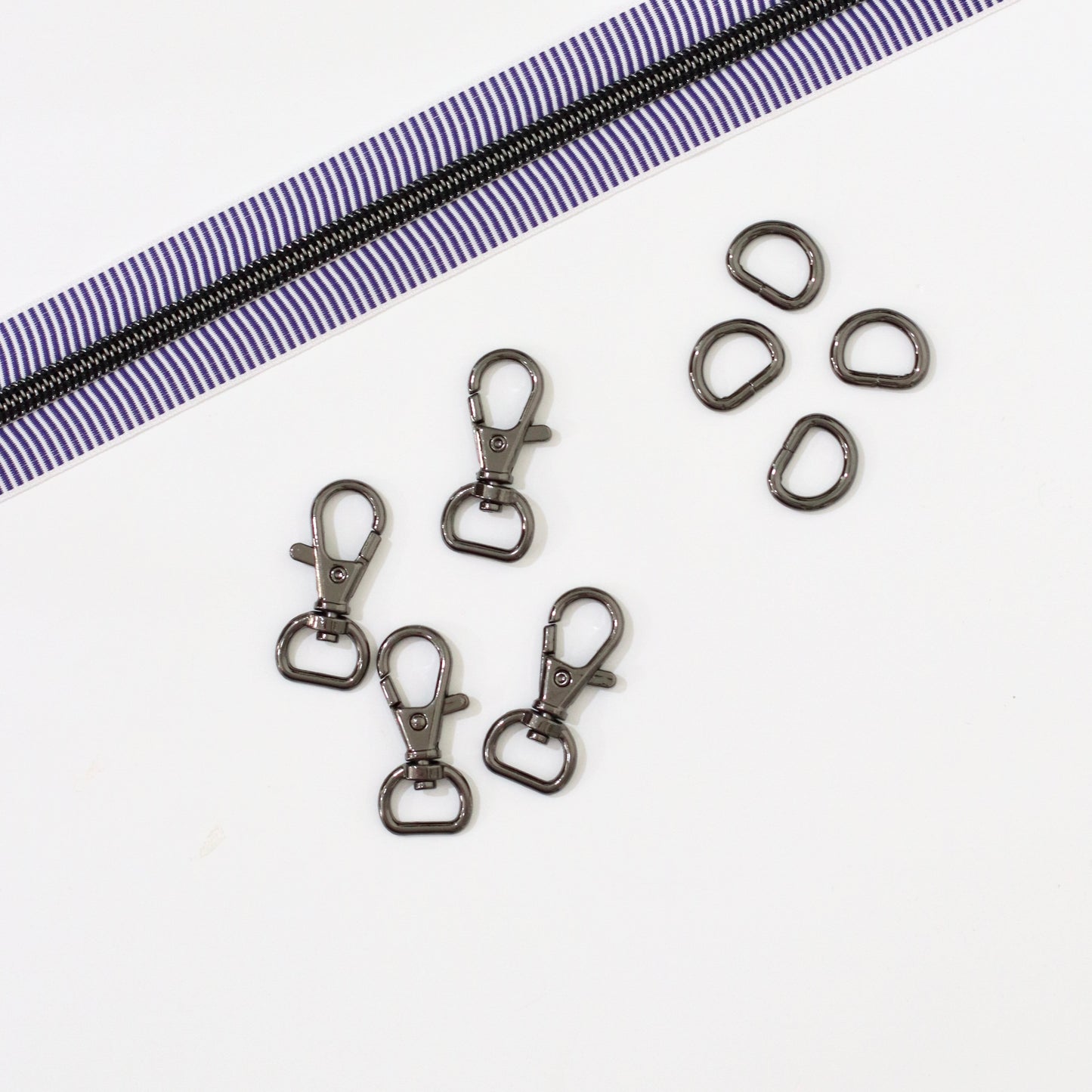 Gunmetal Hardware | 1/2 Inch