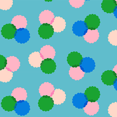 Puffs in Dark Turquoise | Sparkle Mart