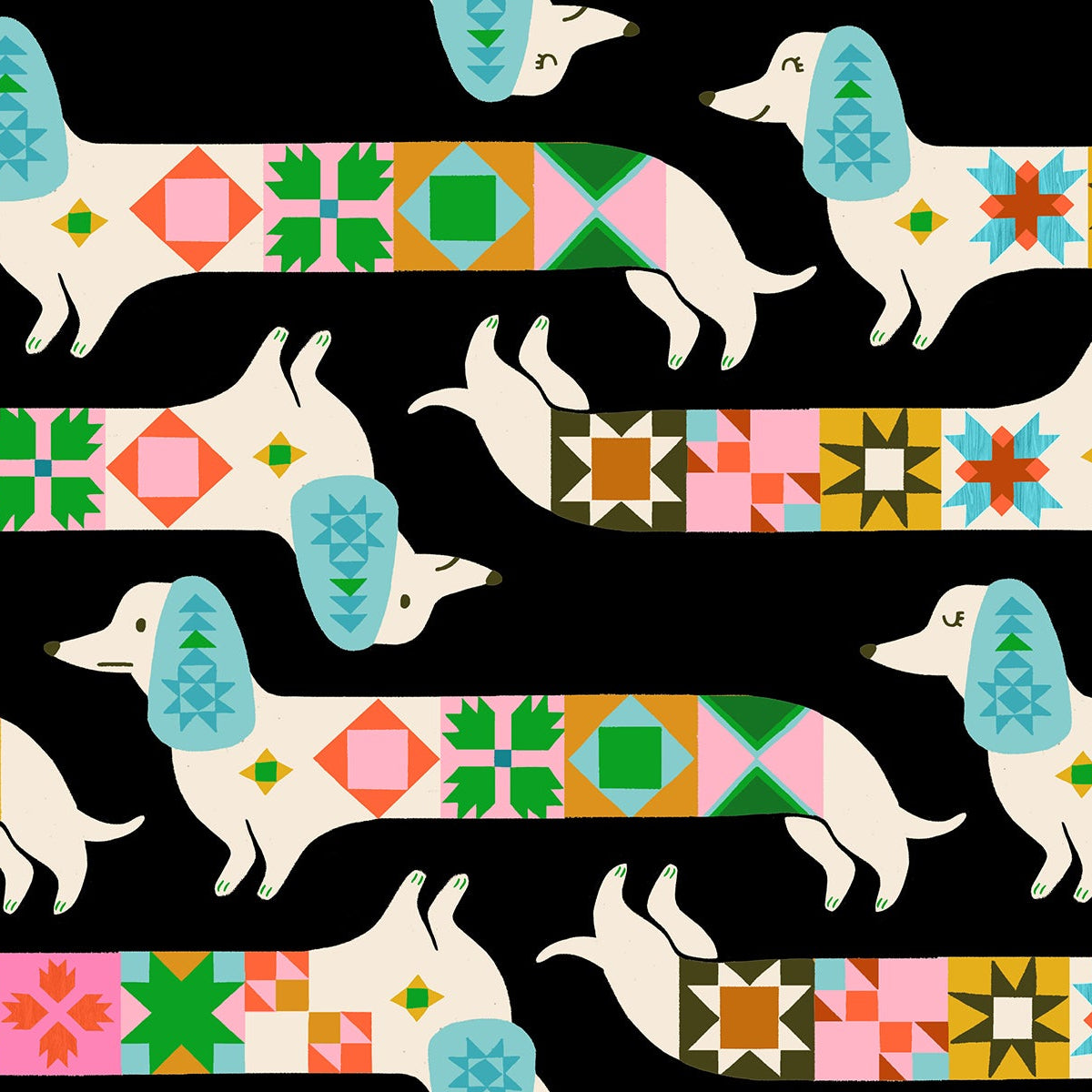 Quilty Dog in Soft Black | 1 800 Notion