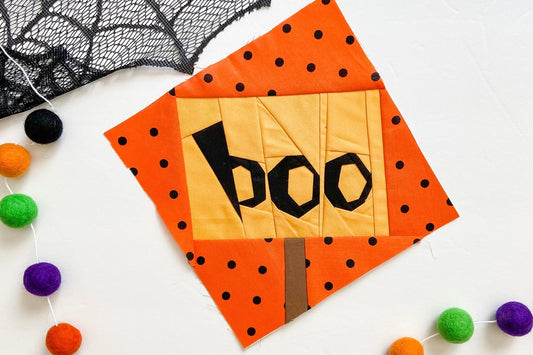 Free Halloween Foundation Paper Piecing Pattern