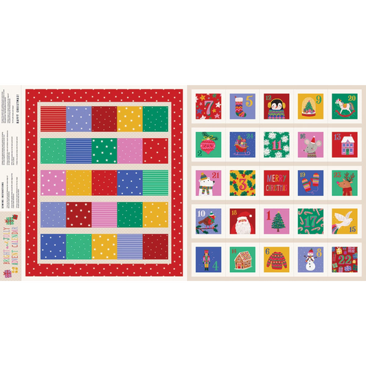 Jolly + Bright Advent Calendar Panel