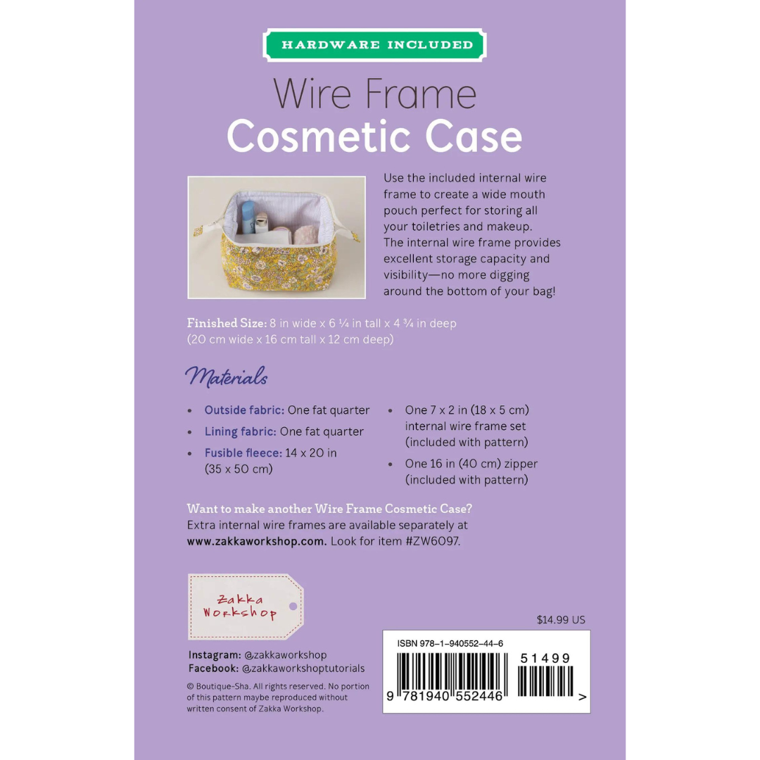 Wire Frame Cosmetic Case | Pattern + Hardware