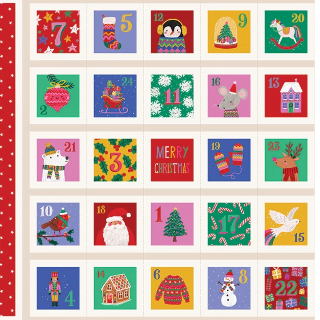 Jolly + Bright Advent Calendar Panel