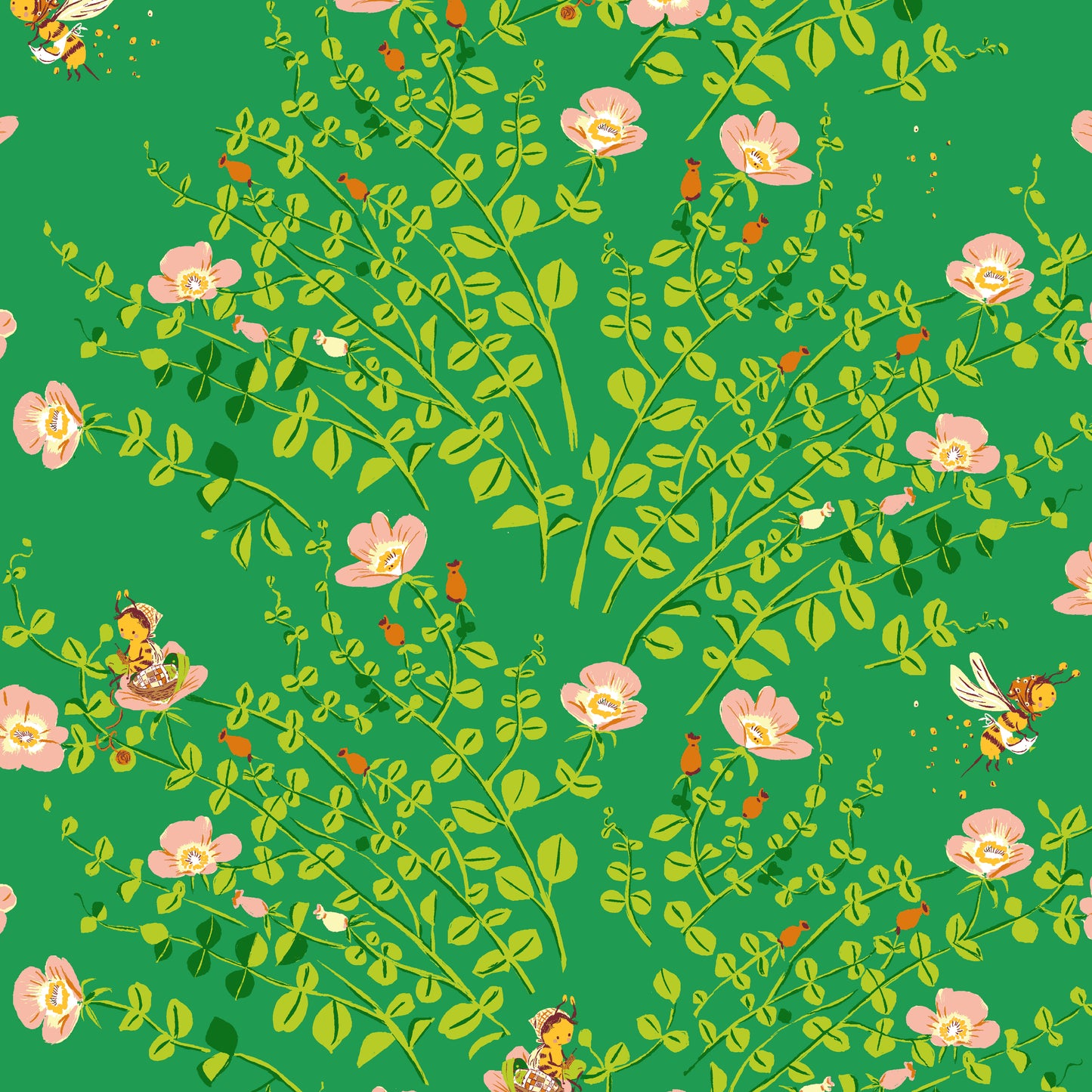 Nanny Bee in Jade | Heather Ross Favorites