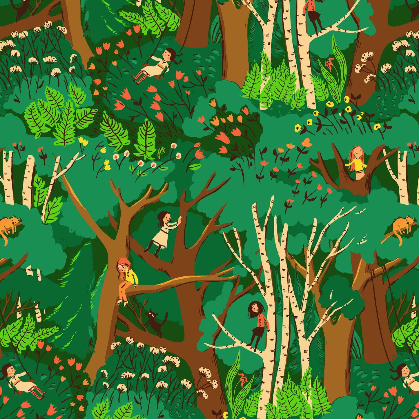 Climbing Trees in Jade | Heather Ross Favorites