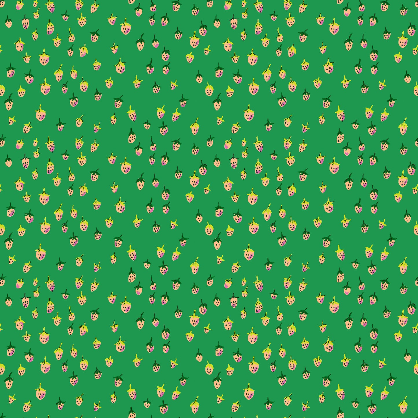 Field Strawberries in Jade | Heather Ross Favorites