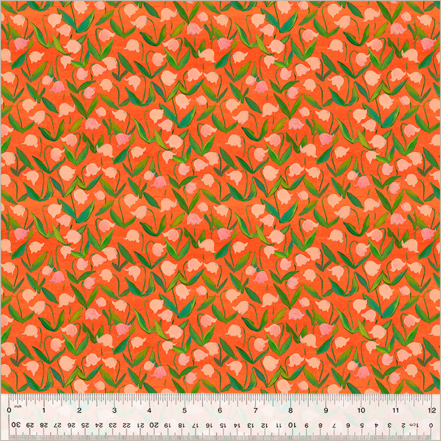 Flowerbed in Coral | Heather Ross by Hand