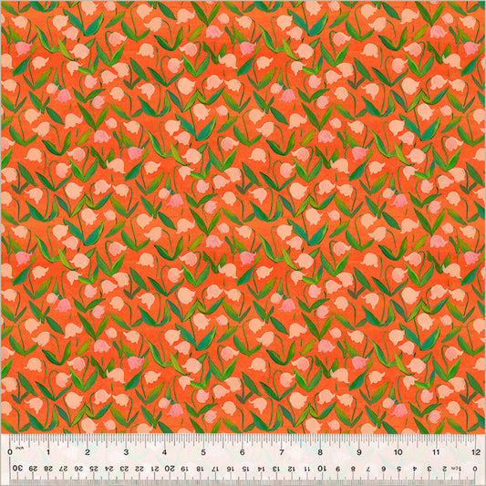 Flowerbed in Coral | Heather Ross by Hand