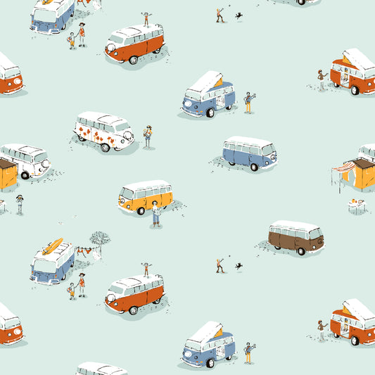 Bus in Aqua | Heather Ross Favorites