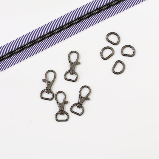 Gunmetal Hardware | 1/2 Inch
