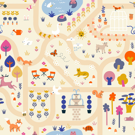 Garden Map in Parchment | Woodland Park