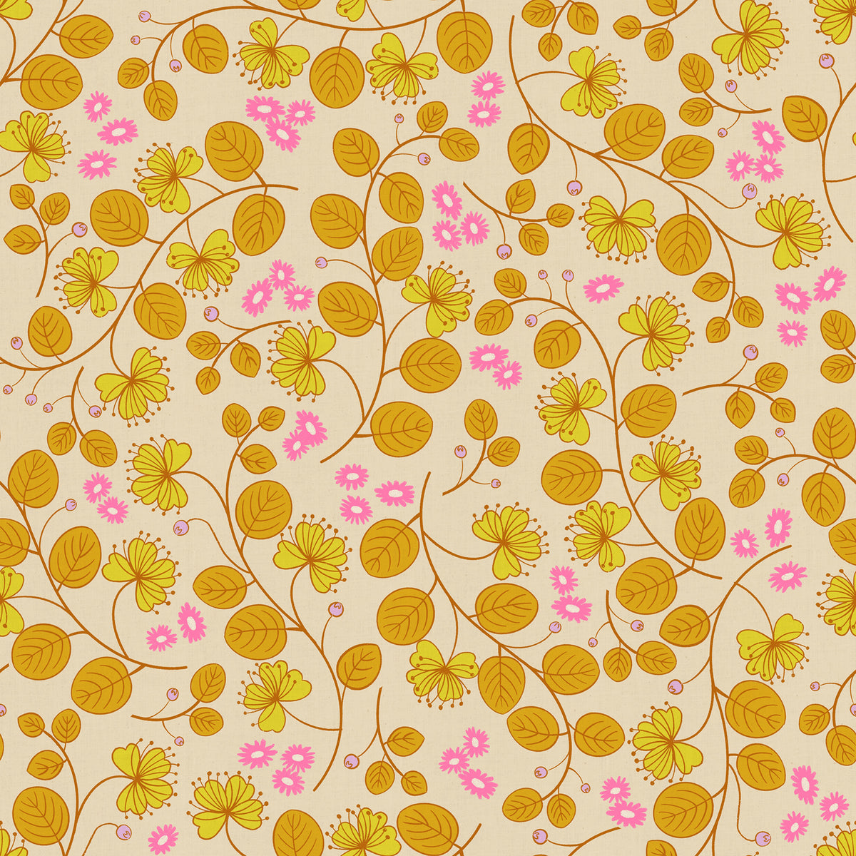 Caper Floral in Parchment | Lofi Linens