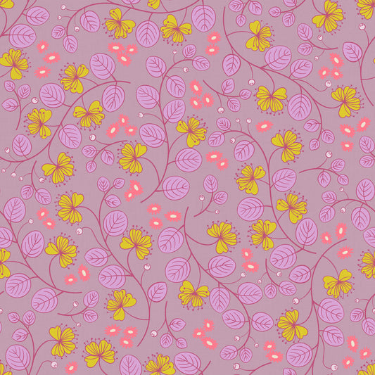 Caper Floral in Lilac | Lofi Linens
