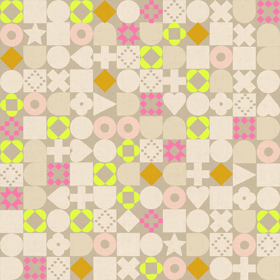 Blocked in Khaki | Lofi Linens