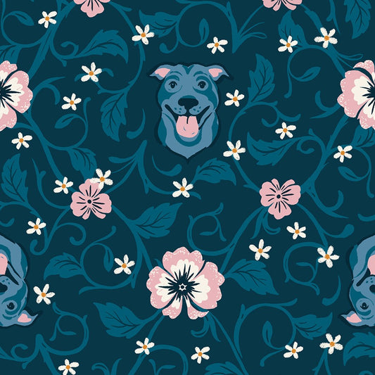 Pitbull in Teal Navy | Dog Park