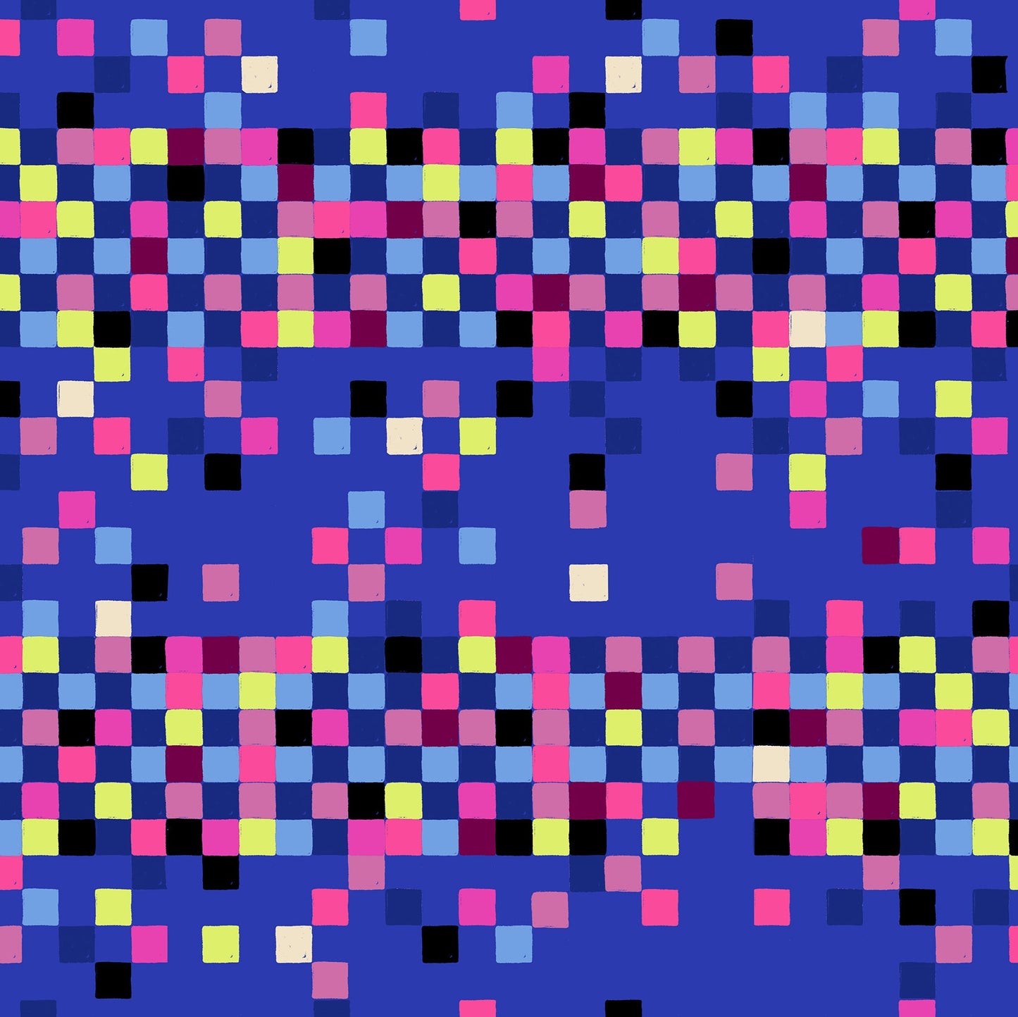 Pixels in Blacklight | Glow Garden