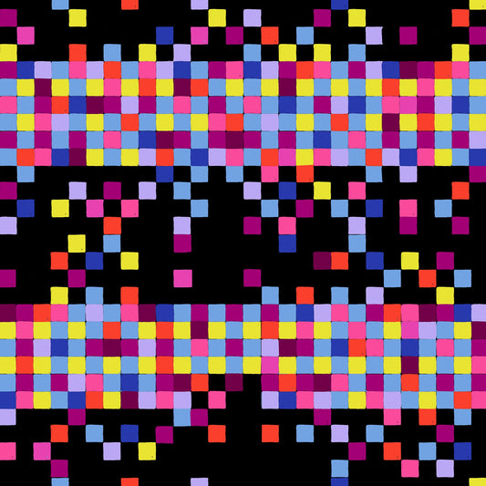 Pixels in Black | Glow Garden