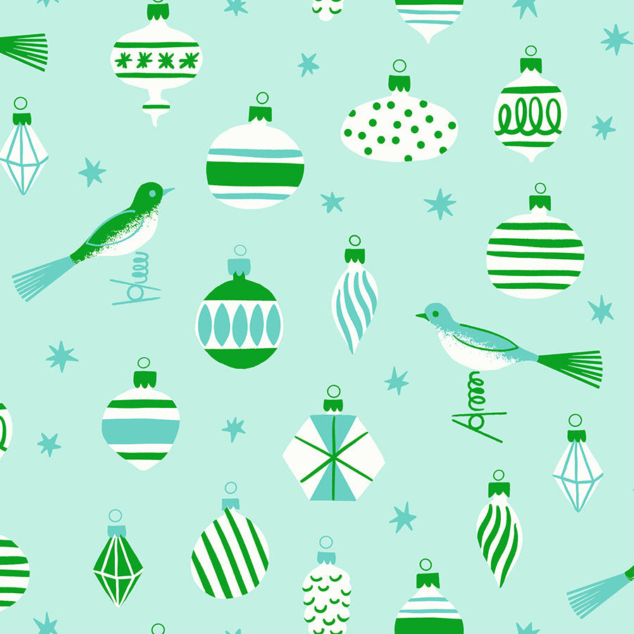 Baubles in Mint | Merry Happy