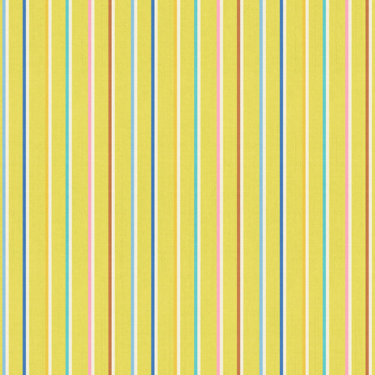 Sketch Stripe in Citron | Ooh Lucky Lucky Warp + Weft