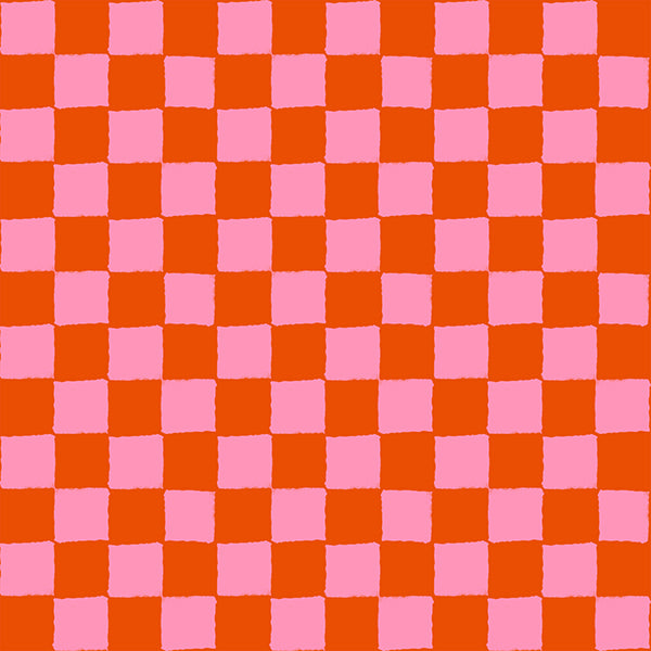Block Print in Warm Red | 1-800-Calico
