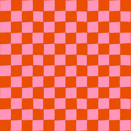 Block Print in Warm Red | 1-800-Calico