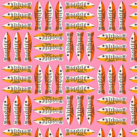 Little Sardines in Lucky Pink | 1-800-Calico