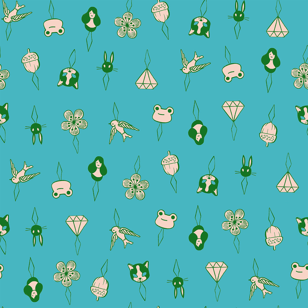 Thread Charms in Turquoise | 1 800 Notion