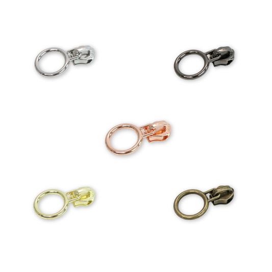 Circle Zipper Pulls | Set of 4