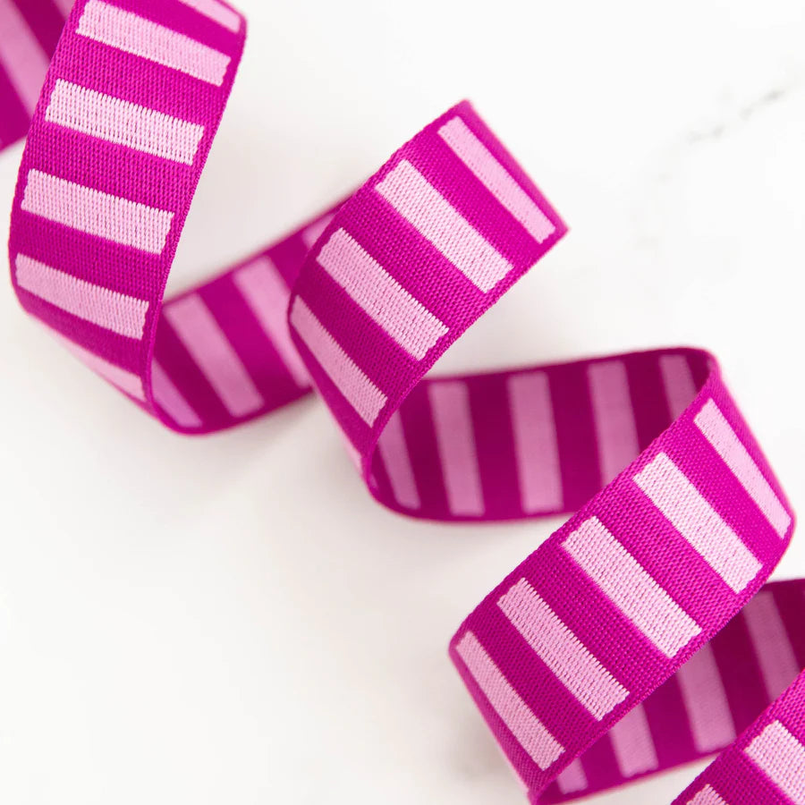 Berry Stripe | 1.5" Webbing