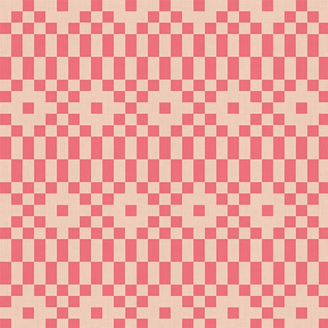 Bitmapped in Neon Coral | Lofi Linens