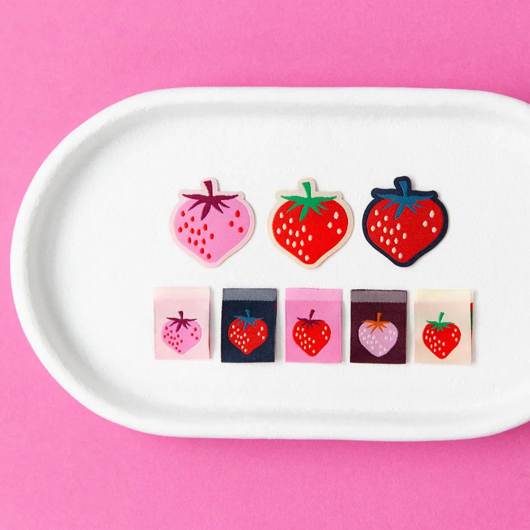 Classic Strawberries | Woven Labels