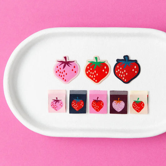 Classic Strawberries | Woven Labels