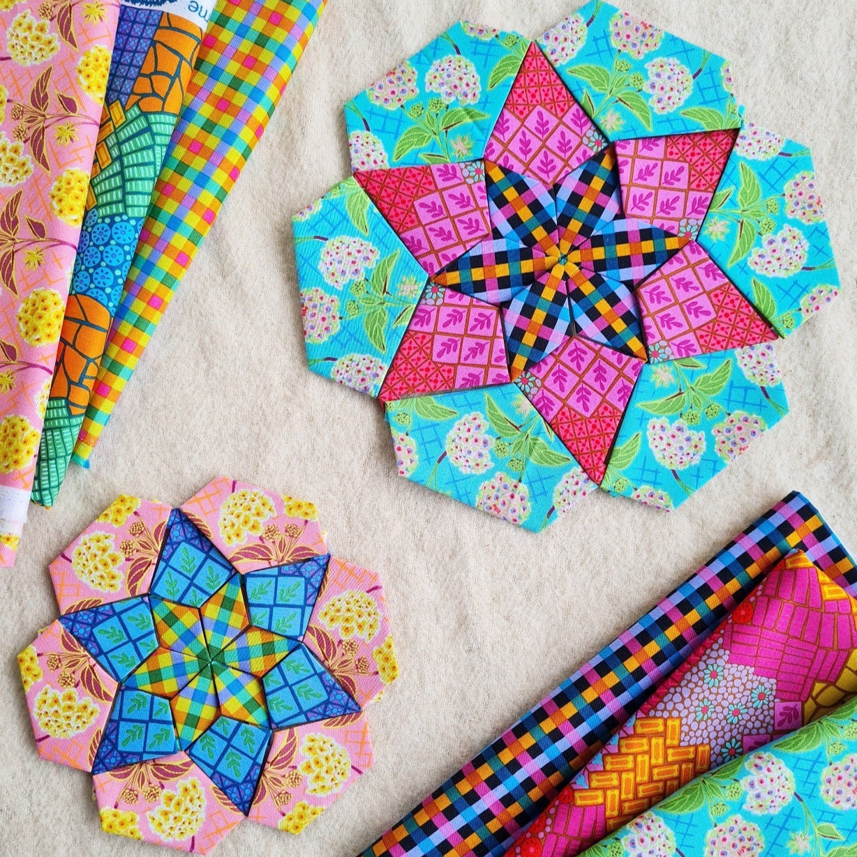 Ice Cream Soda Quilt EPP Kit | SMALL Block