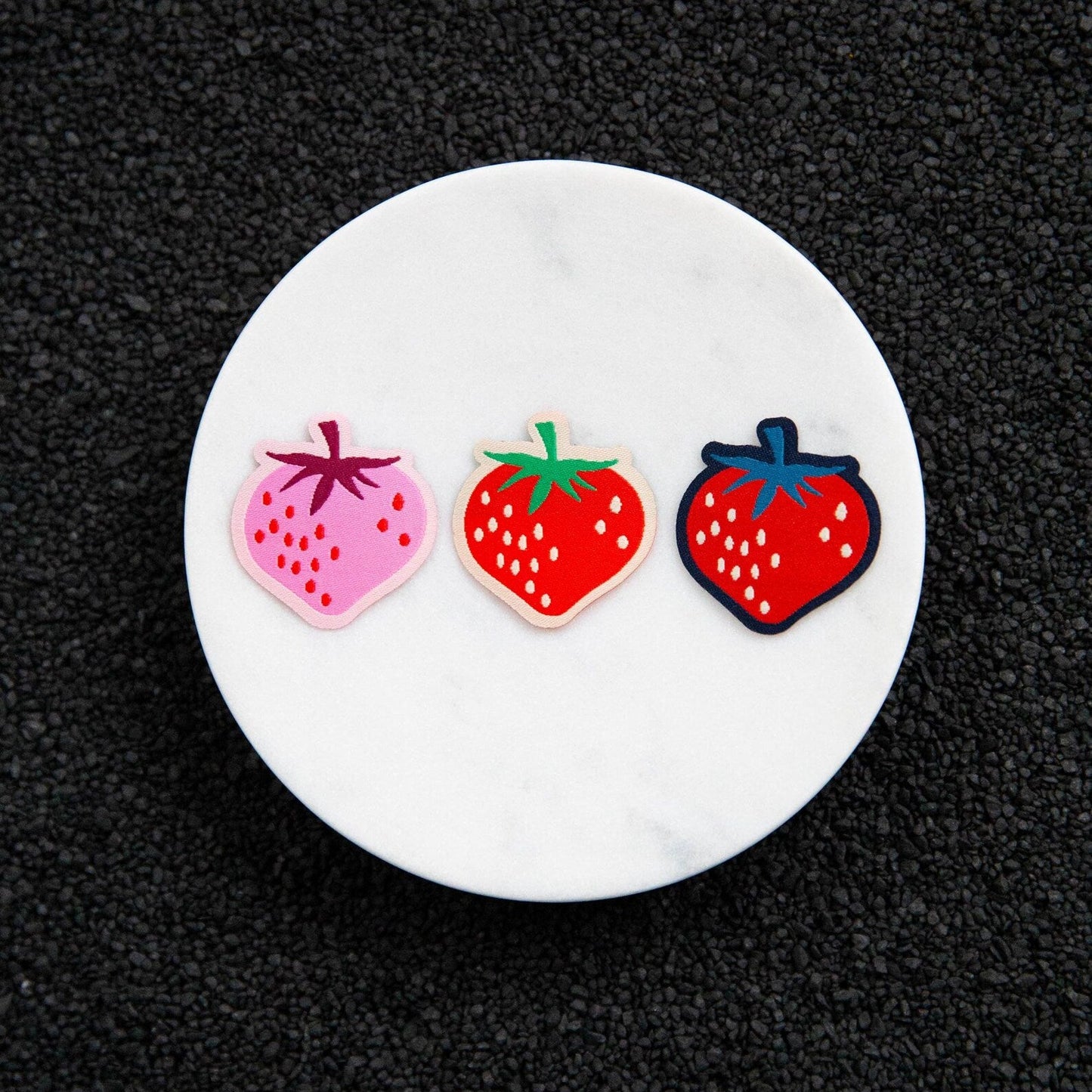 Rainbow Strawberries | Woven Labels