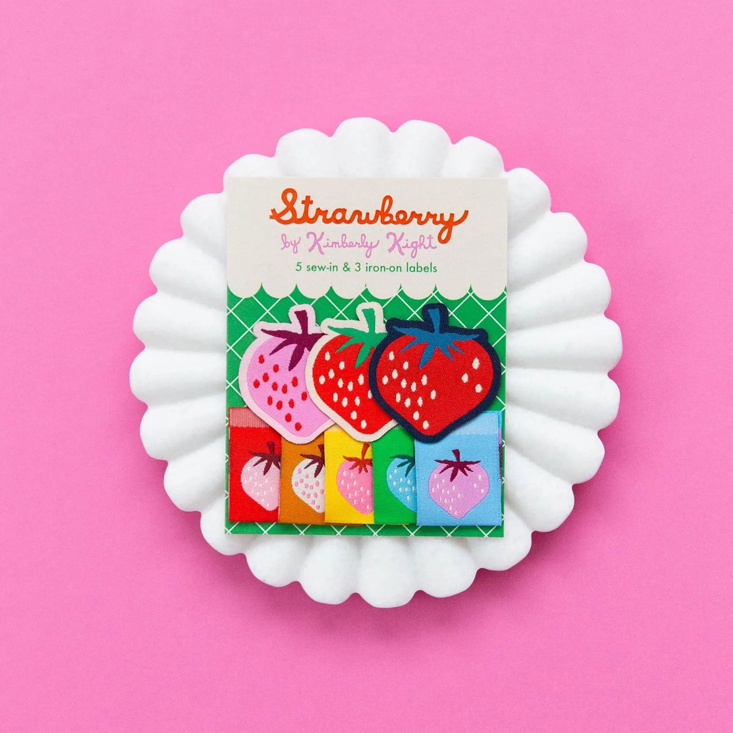 Rainbow Strawberries | Woven Labels