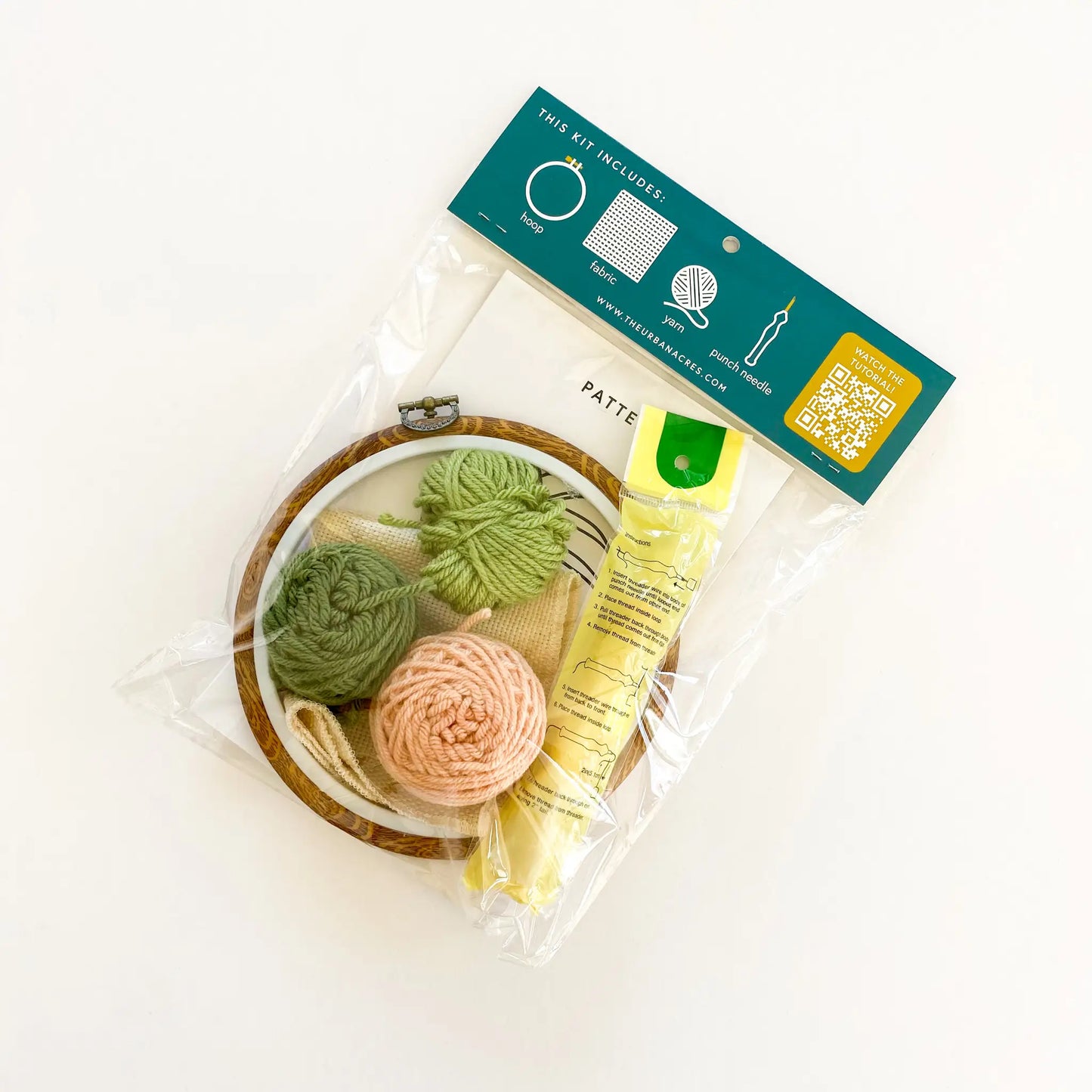 Monstera Leaf Punch Needle Kit